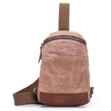 Crossbody Kabelka Z Voskovaného Plátna