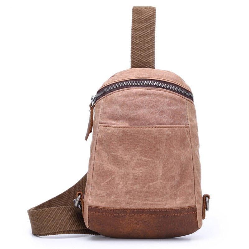 Crossbody Kabelka Z Voskovaného Plátna