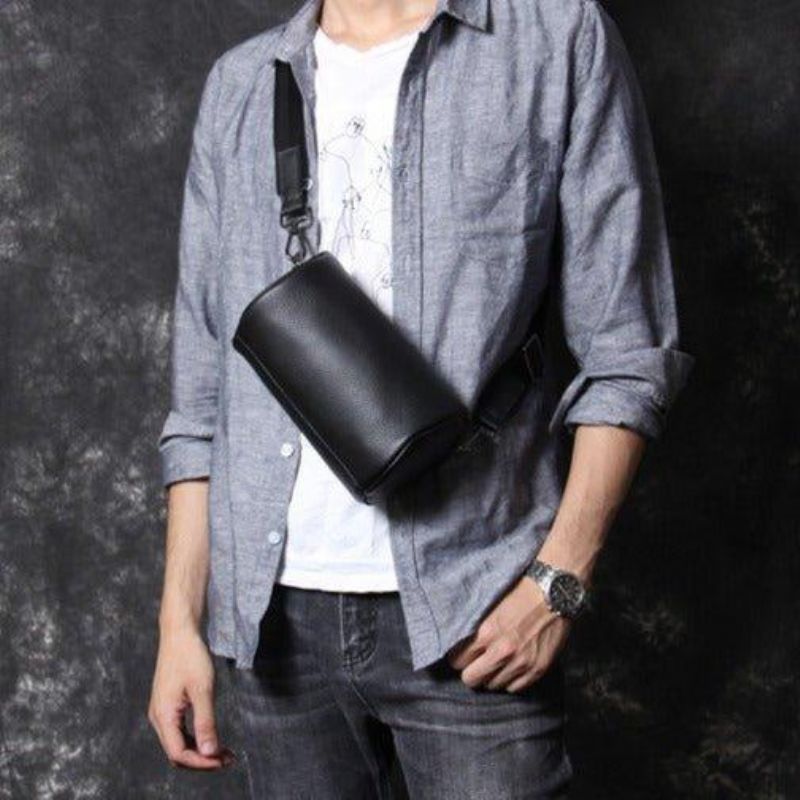 Cylinder Sling Bag Men