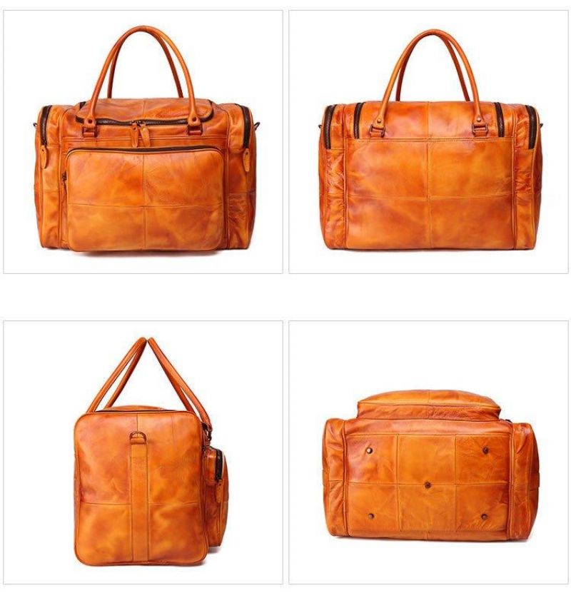 Dizajnová Taška Weekender Leather Vegetable Tanned