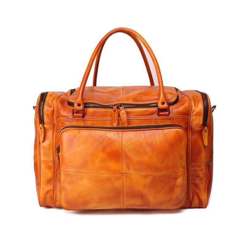 Dizajnová Taška Weekender Leather Vegetable Tanned