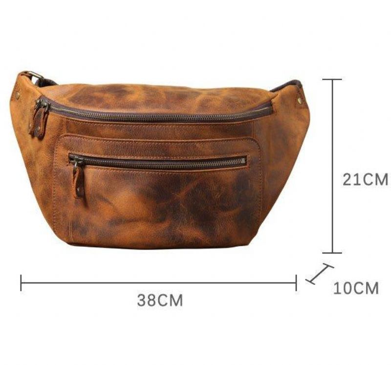 Kožená Crossbody Kabelka Pre Mužov