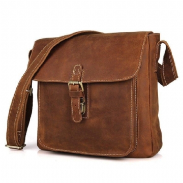 Kožená Kabelka Messenger Crossbody Vintage