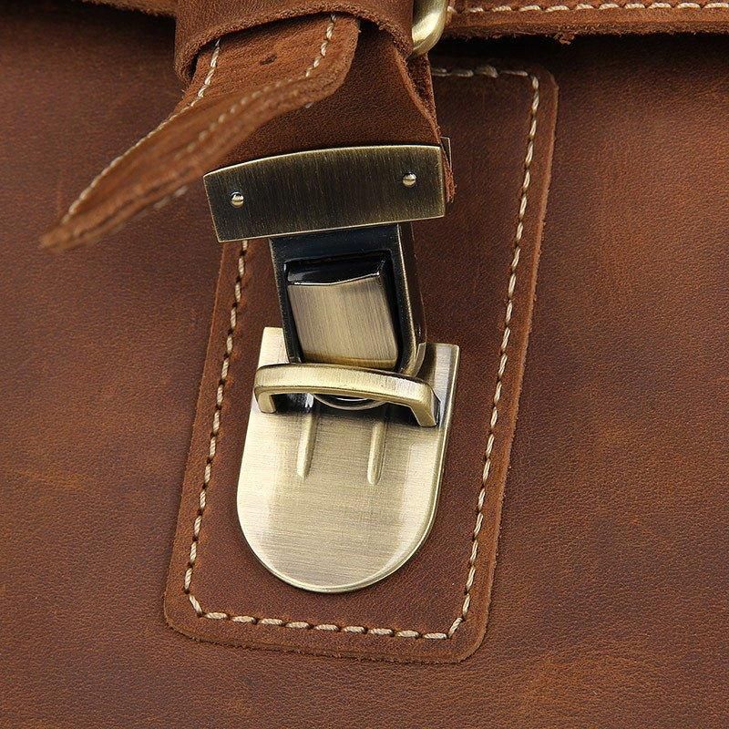 Kožená Kabelka Messenger Crossbody Vintage