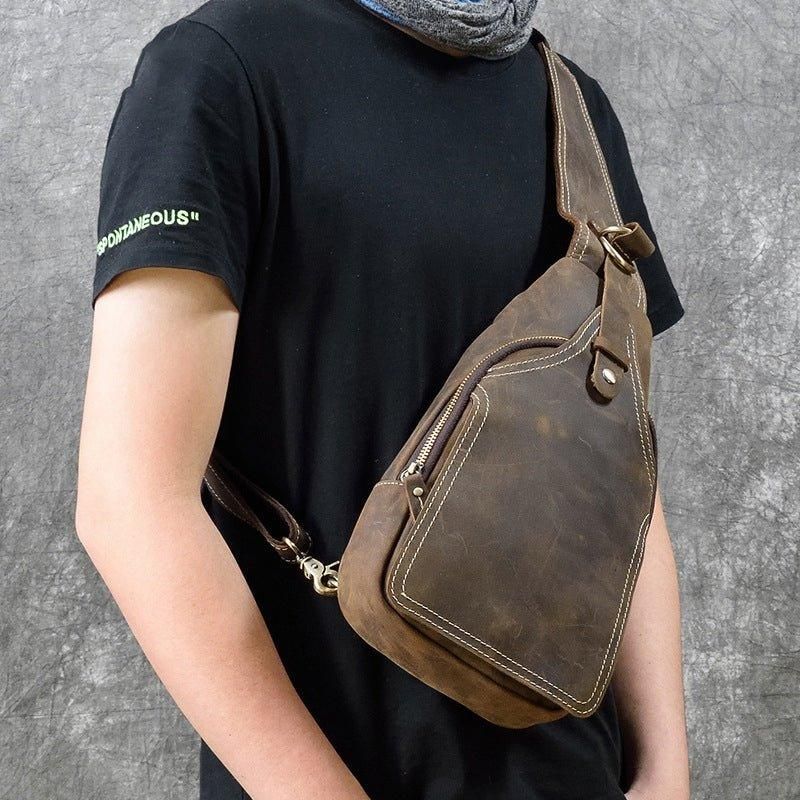 Kožené Crossbody Kabelky Pre Pánsky Zápästný Batoh