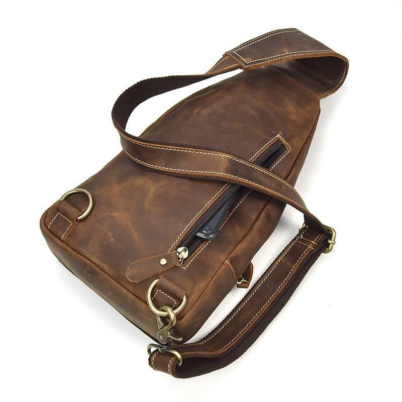 Kožené Crossbody Kabelky Pre Pánsky Zápästný Batoh