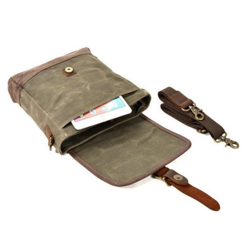 Malá Plátená Kabelka Messenger Crossbody Vintage