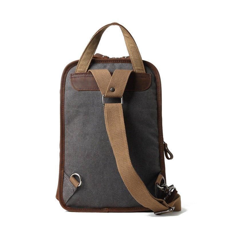 Nepremokavý Plátený Batoh Crossbody Sling