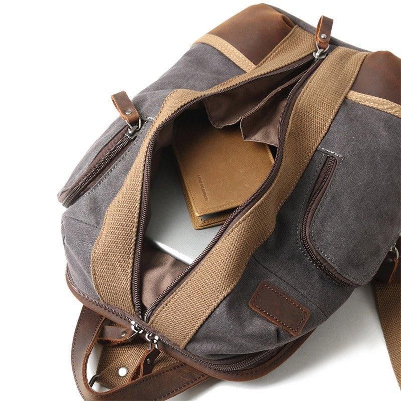 Nepremokavý Plátený Batoh Crossbody Sling