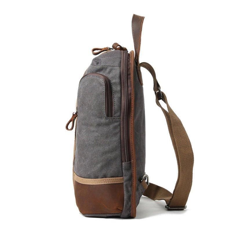 Nepremokavý Plátený Batoh Crossbody Sling