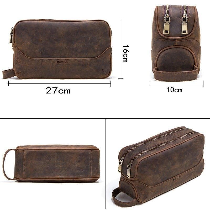 Pánska Kožená Taška Dopp Kit