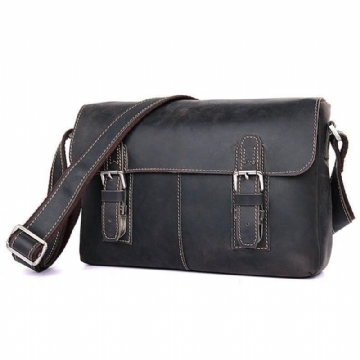 Pánska Vintage Kožená Crossbody Taška