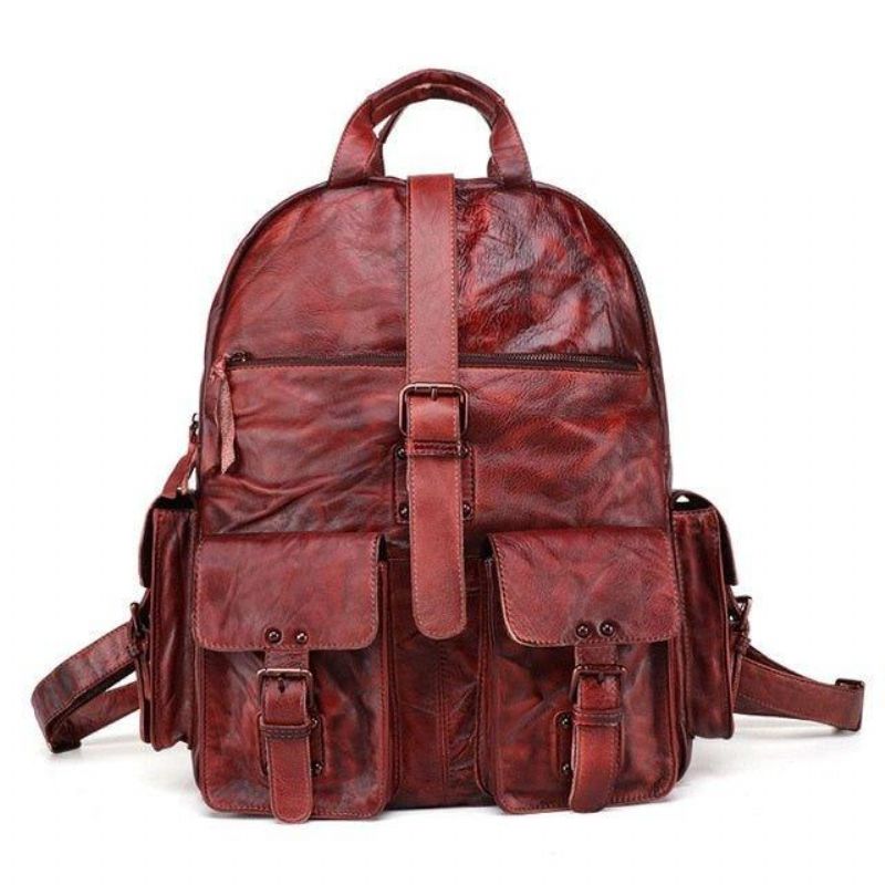 Pánsky Batoh Vintage Leather Travel 15.6 Palcový