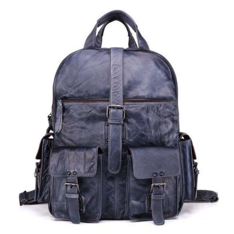 Pánsky Batoh Vintage Leather Travel 15.6 Palcový