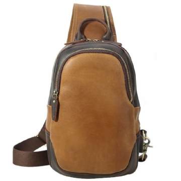 Pánsky Crossbody Kožený Batoh