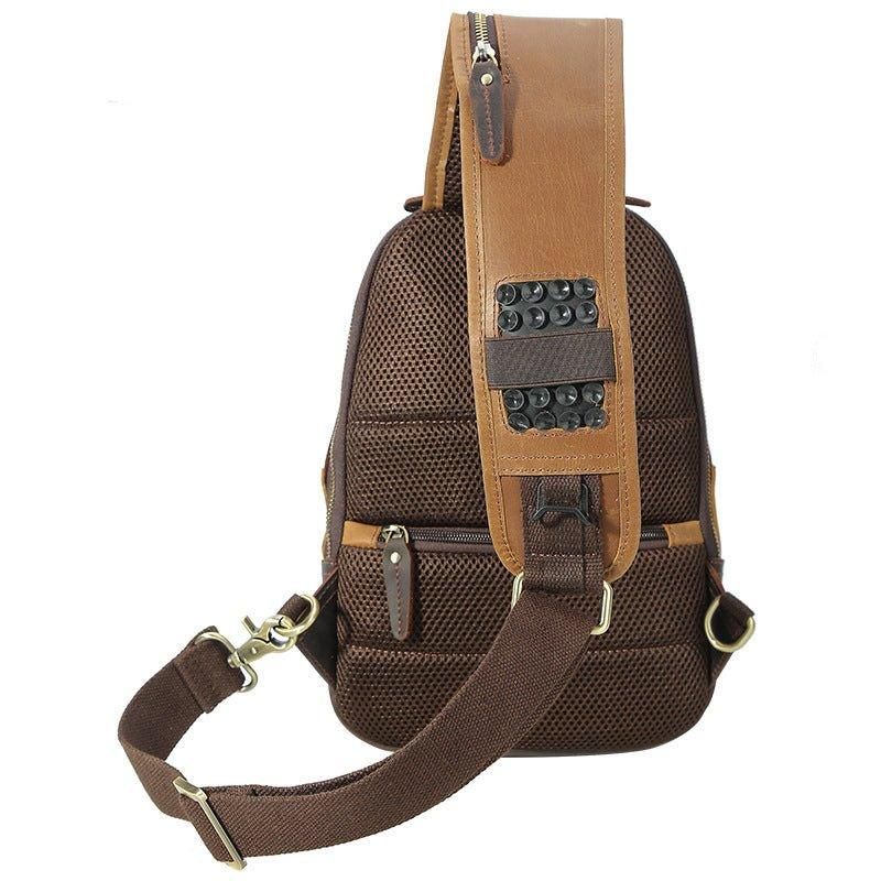 Pánsky Crossbody Kožený Batoh