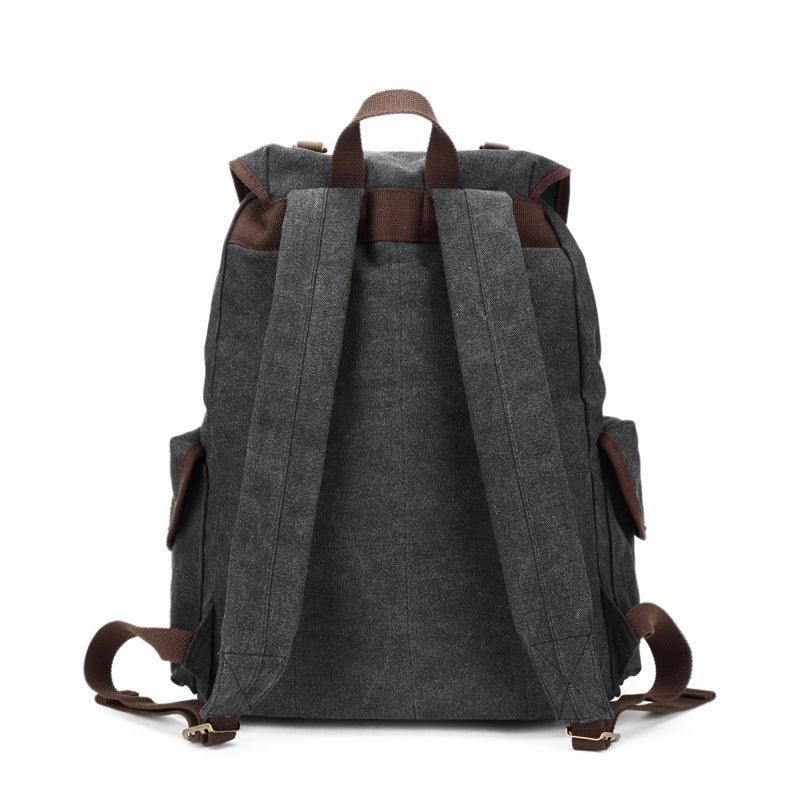 Pánsky Ležérny Plátenný Batoh Vintage Camping Daypack