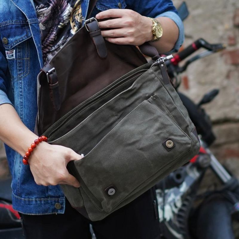 Plátená Pánska Taška Messenger Crossbody