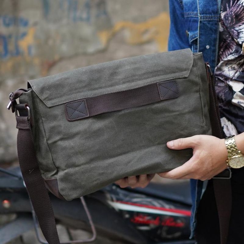 Plátená Pánska Taška Messenger Crossbody