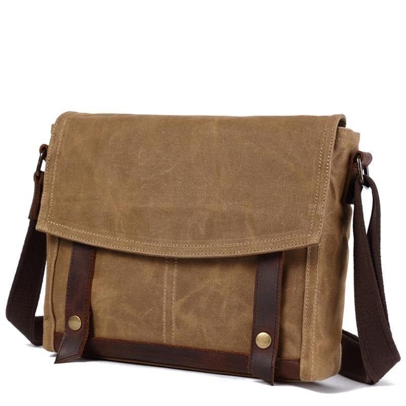 Vintage Messenger Taška Canvas Crossbody Pre Mužov