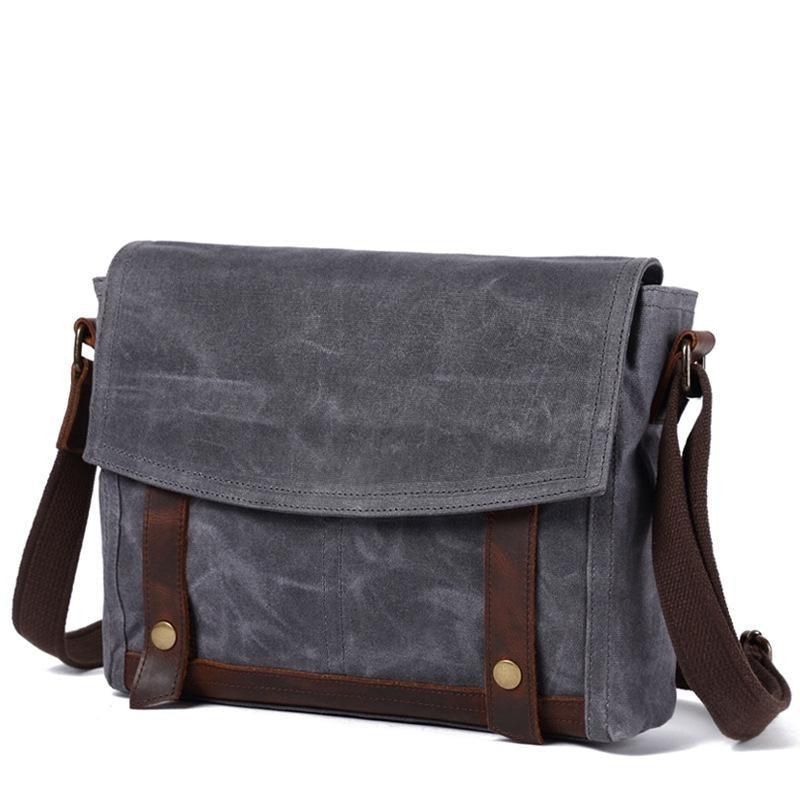 Vintage Messenger Taška Canvas Crossbody Pre Mužov