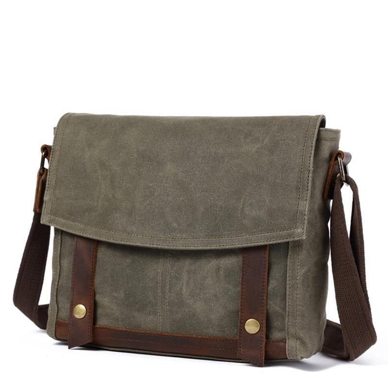 Vintage Messenger Taška Canvas Crossbody Pre Mužov