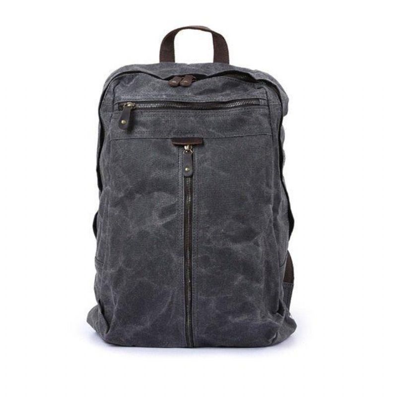 Vodotesný Voskovaný Plátenný Batoh Na Laptop Daypack