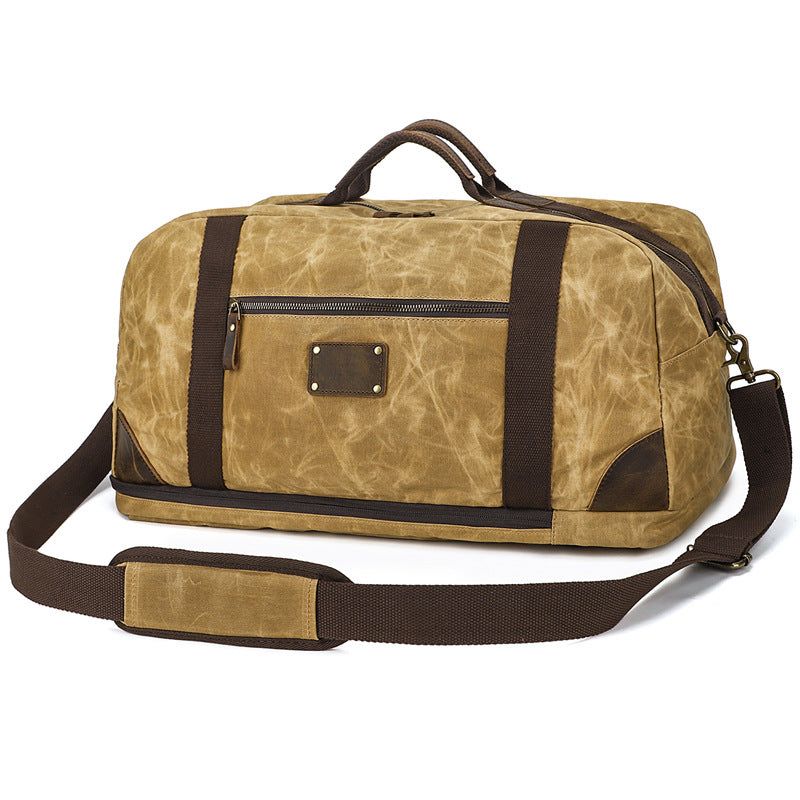 Weekender Duffle Bag Batoh Z Voskovaného Plátna