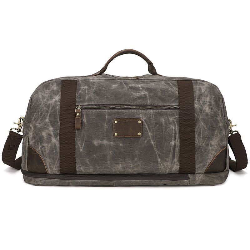 Weekender Duffle Bag Batoh Z Voskovaného Plátna